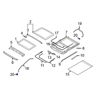 Nissan OE - Sunroof Drain Hose Grommet