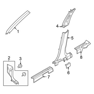 Nissan OE - Pillars, Rocker & Floor - Interior Trim (USA Built)