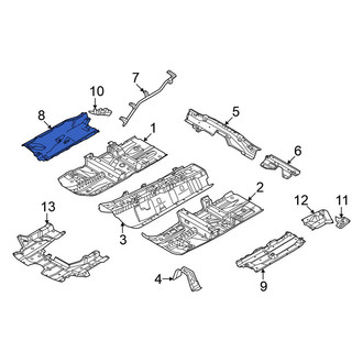 Nissan OE - Center Right Floor Pan Splash Shield