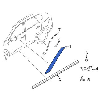Nissan OE - Front Left Windshield Molding