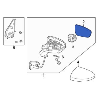 Nissan OE - Front Left Door Mirror Glass