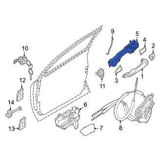 Nissan OE - Front Left Exterior Door Handle Base