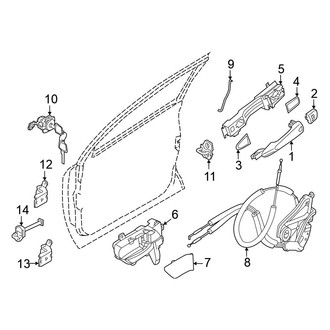 Nissan OE - Front Door - Lock & Hardware