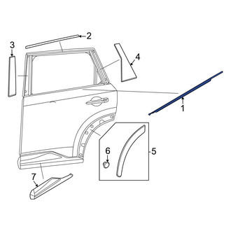 Nissan OE - Rear Left Door Belt Molding