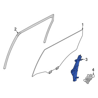 Nissan OE - Front Left Window Regulator