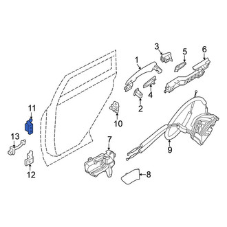 Nissan OE - Front Right Lower Door Hinge