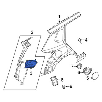 Nissan OE - Rear Left Tail Light Pocket