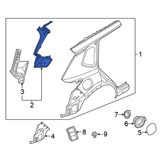 Nissan OE - Right Inner Body D-Pillar