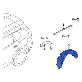 Nissan OE - Rear Left Quarter Panel Splash Shield