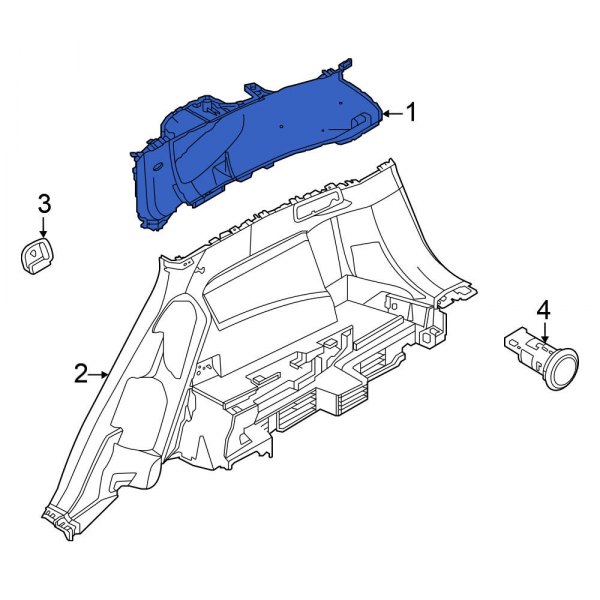 Interior Quarter Panel Trim Panel