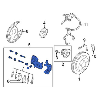 Nissan OE - Rear Left Disc Brake Kit