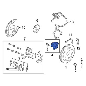 Nissan OE - Rear Wheel Bearing and Hub Assembly