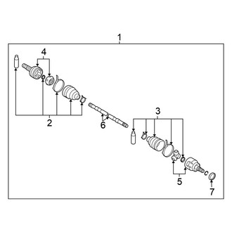 Nissan OE - Rear CV Axle Assembly