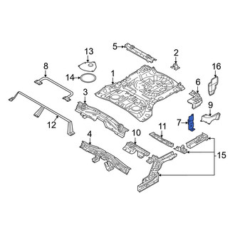 Nissan OE - Rear Left Floor Extension Bracket