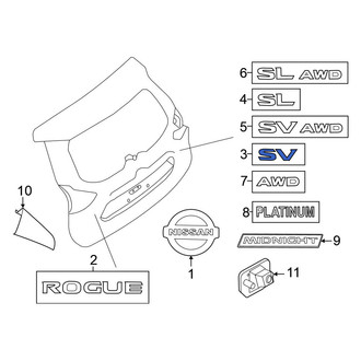 Nissan OE - Rear Hatch Emblem