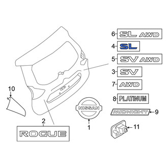 Nissan OE - Rear Hatch Emblem