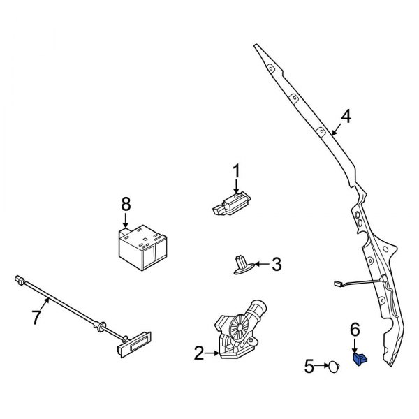 Liftgate Object Sensor Clip