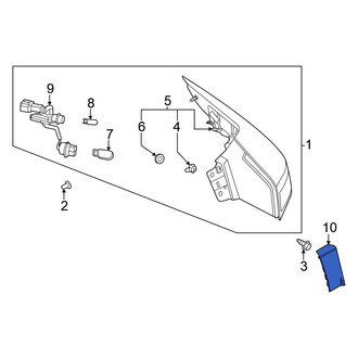 Nissan OE - Rear Right Tail Light Cover