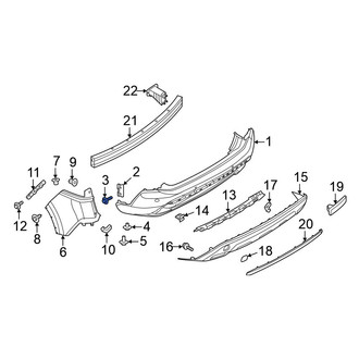 Nissan OE - Bumper Cover Bolt