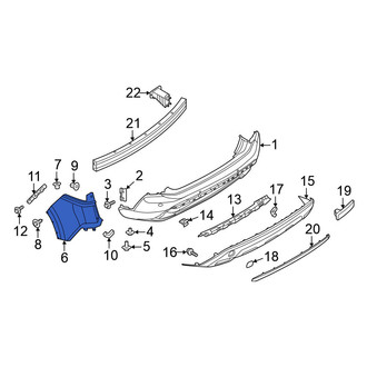 Nissan OE - Rear Left Bumper Cover