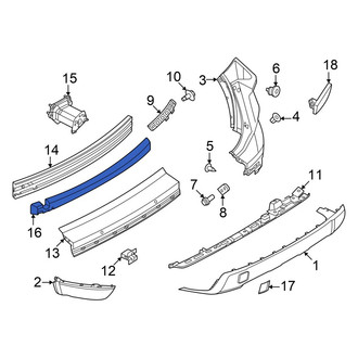 Nissan OE - Front Lower Bumper Impact Absorber