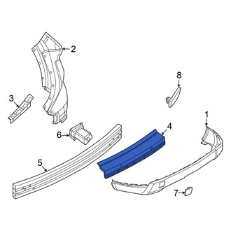 Nissan OE - Rear Upper Center Bumper Cover