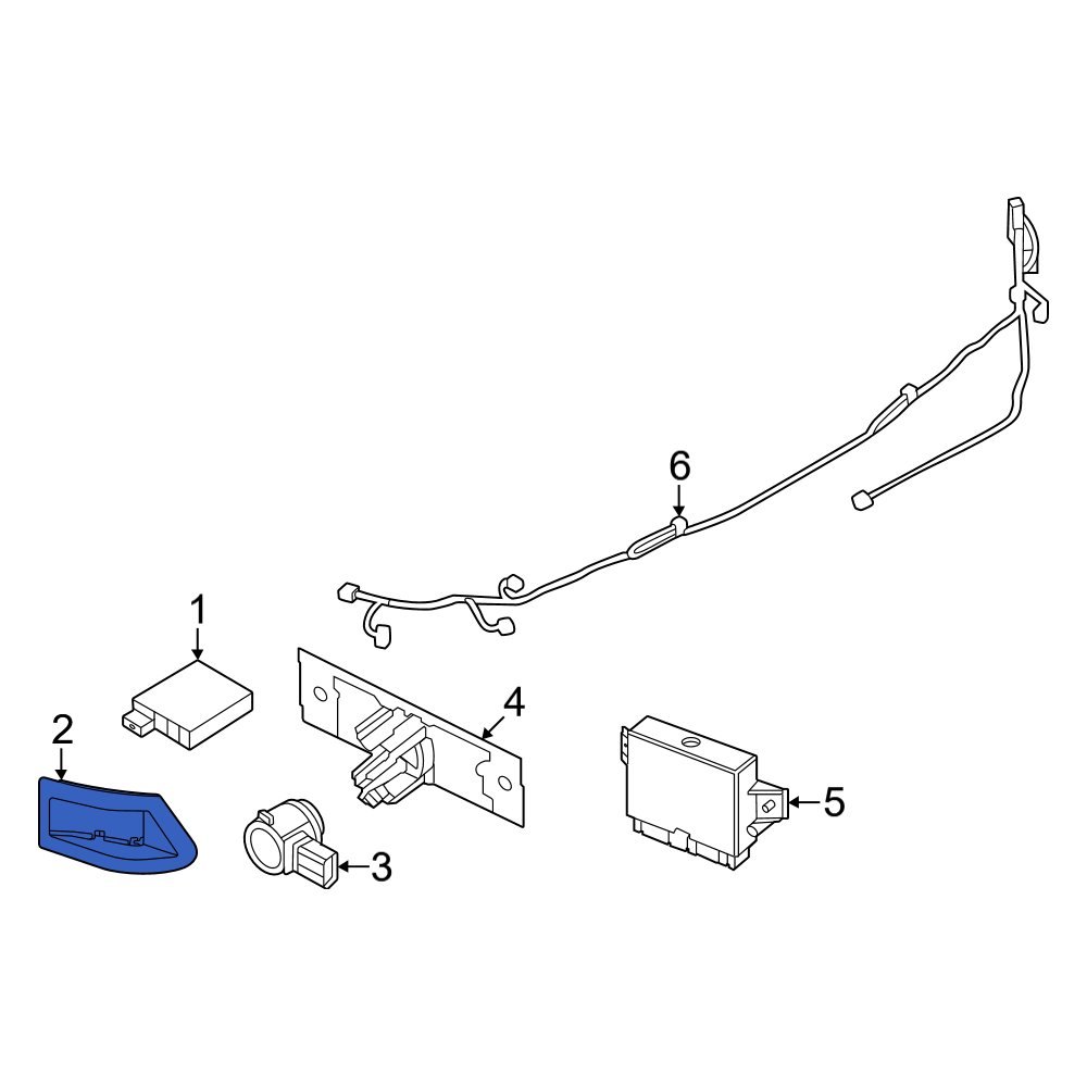 Nissan OE 284H66RZ0B - Rear Right Blind Spot Detection