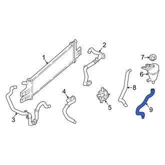 Nissan OE - Drive Motor Inverter Radiator Hose