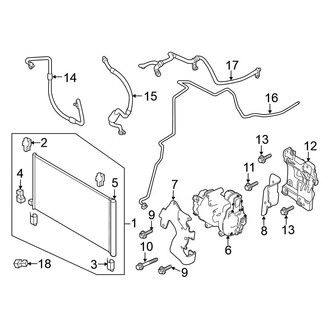 Nissan OE - Air Conditioner & Heater - Condenser, Compressor & Lines