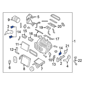 Nissan OE - HVAC Air Inlet Housing Bracket