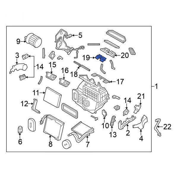 HVAC Floor Mode Door Actuator