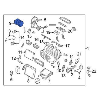 Nissan OE - HVAC Blower Motor Assembly