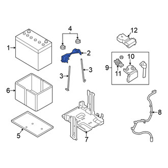 Nissan OE - Battery Hold Down