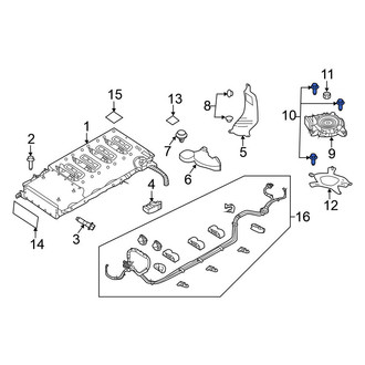 Nissan OE - Drive Motor Battery Pack Cooling Fan Bolt