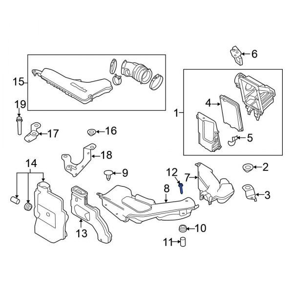 Engine Air Intake Hose Bolt