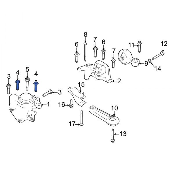 Engine Mount Bolt