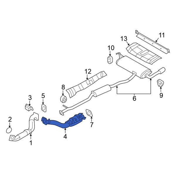 Exhaust Intermediate Pipe