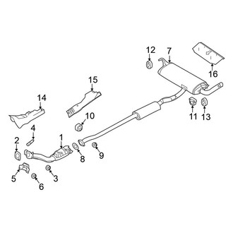 Nissan OE - Exhaust System - Exhaust Components