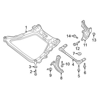 Nissan OE - Front Suspension - Suspension Components (SL Hybrid / SV Hybrid)