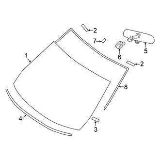 Nissan OE - Windshield - Glass
