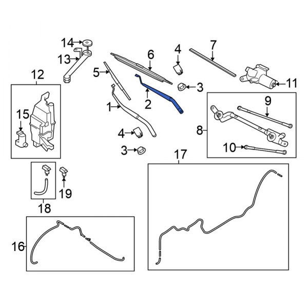 Windshield Wiper Arm