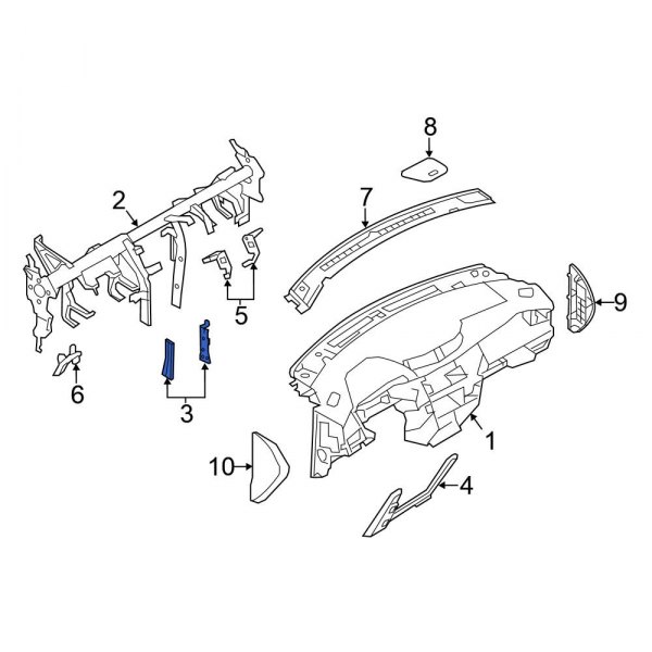 Instrument Panel Crossmember Bracket