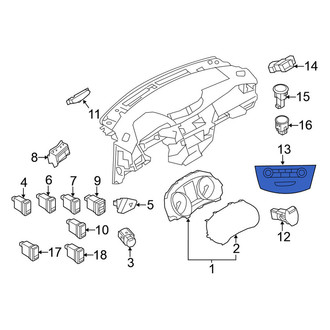 Nissan OE - HVAC Temperature Control Panel