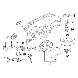 Nissan OE - Instrument Panel - Cluster & Switches (SL Hybrid / SV Hybrid)