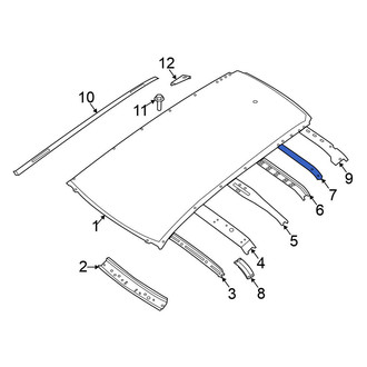Nissan OE - Rear Roof Bow