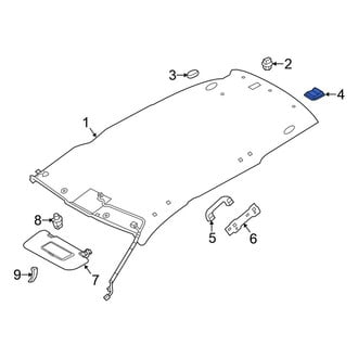 Nissan OE - Center Seat Belt Anchor Plate Cover
