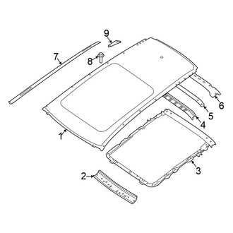 Nissan OE - Roof - Exterior Trim (With Sunroof)