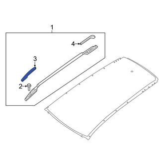 Nissan OE - Front Right Roof Luggage Carrier Side Rail Cap