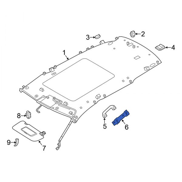 Interior Grab Bar Bracket