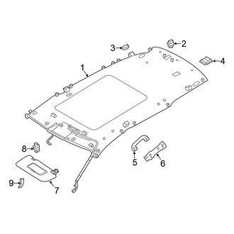 Nissan OE - Roof - Interior Trim (With Sunroof)
